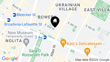 Map of 83 East 2nd Street, New York City NY, 10003