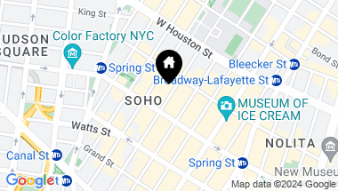 Map of 111 Wooster Street Unit: PHE, New York City NY, 10012