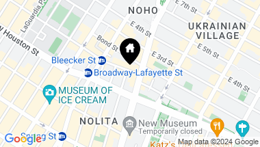 Map of 10 Bleecker Street Unit: 1B, New York City NY, 10012