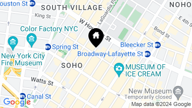 Map of 123 Prince Street Unit: 1, New York City NY, 10012