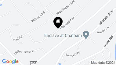 Map of 107 Highland Ave, Chatham Twp NJ, 07928