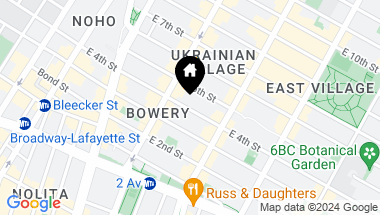 Map of 99 East 4th Street Unit: 4A, New York City NY, 10003