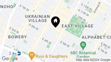 Map of 431 East 6th Street Unit: PH, New York City NY, 10009