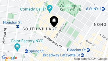 Map of 184 Thompson Street Unit: 1O, New York City NY, 10012