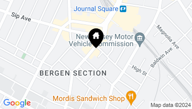 Map of 900 BERGEN AVE, JC, Journal Square NJ, 07306