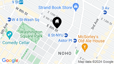 Map of 54 East 8th Street Unit: 2D, New York City NY, 10003