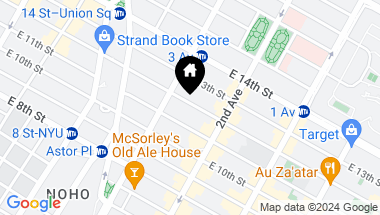 Map of 216 East 12th Street Unit: 5B, New York City NY, 10003