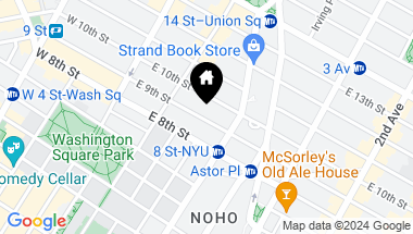 Map of 55 East 9th Street Unit: 1P, New York City NY, 10003