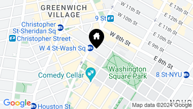 Map of 80 Washington Place, New York City NY, 10011