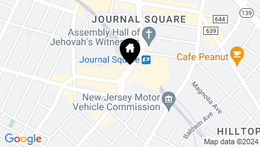 Map of 10 HURON AVE Unit: 17J, JC, Journal Square NJ, 07307