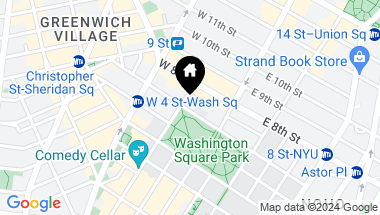Map of 26 Washington Square North, New York City NY, 10011