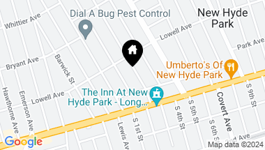 Map of 121 N 2nd Street, New Hyde Park NY, 11040