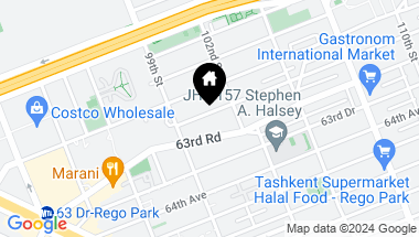 Map of 99-32 63rd Avenue, Rego Park NY, 11374