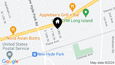 Map of 19 S 18th Street, New Hyde Park NY, 11040