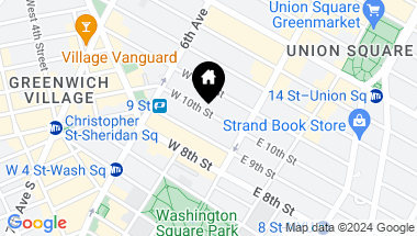 Map of 24 West 10th Street, New York City NY, 10011