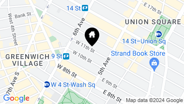 Map of 34 West 11th Street, New York City NY, 10011