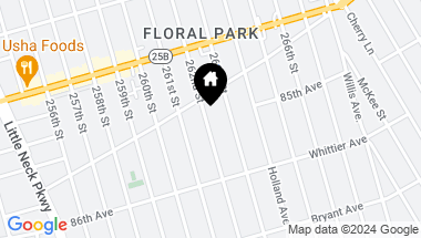 Map of 85-21 262nd Street, Floral Park NY, 11001