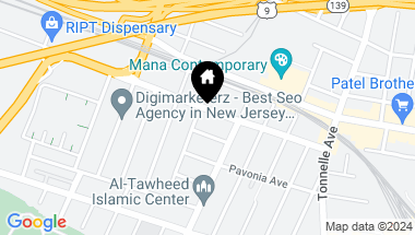 Map of 85 BROADWAY Unit: 2D, JC, Journal Square NJ, 07306