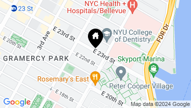 Map of 340 East 23rd Street Unit: PH1B, New York City NY, 10010