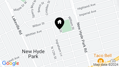 Map of 601 Albert Street, New Hyde Park NY, 11040