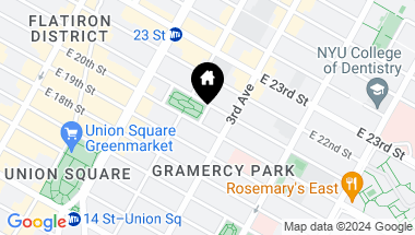 Map of 36 Gramercy Park East Unit: 7EN, New York City NY, 10003