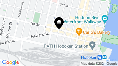 Map of 89-91 PARK AVE Unit: 1, Hoboken NJ, 07030