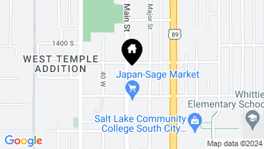Map of 1467 S MAIN ST, Salt Lake City UT, 84115
