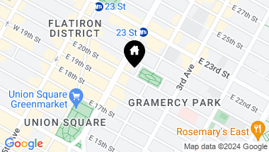 Map of 7 Gramercy Park West Unit: 5A, New York City NY, 10003