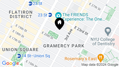 Map of 45 Gramercy Park North Unit: 4B, New York City NY, 10010