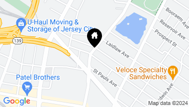 Map of 684 SUMMIT AVE Unit: 3, JC, Heights NJ, 07306