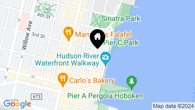 Map of 225 RIVER ST Unit: 2404, Hoboken NJ, 07030