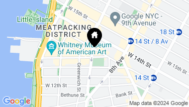Map of 652 Hudson Street Unit: 5S/6S, New York City NY, 10014