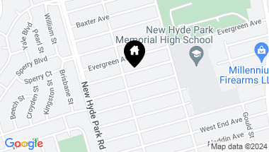 Map of 1604 Falmouth Avenue, New Hyde Park NY, 11040