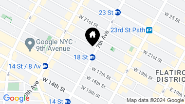 Map of 140 Seventh Avenue Unit: 6F, New York City NY, 10011