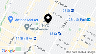 Map of 245 West 18th Street, New York City NY, 10011
