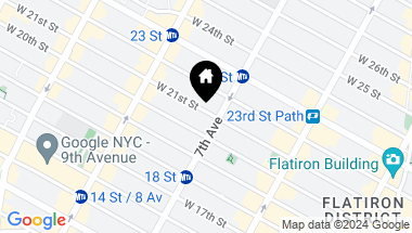 Map of 204 West 21st Street, New York City NY, 10011