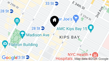 Map of 134 Lexington Avenue, New York City NY, 10016