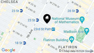 Map of 128 West 23rd Street Unit: 6A, New York City NY, 10011