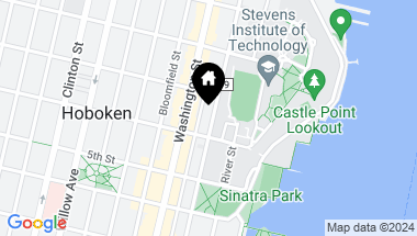 Map of 614 HUDSON ST, Hoboken NJ, 07030