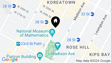 Map of 241 Fifth Avenue Unit: 8B, New York City NY, 10016