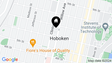 Map of 12 WILLOW TERRACE, Hoboken NJ, 07030