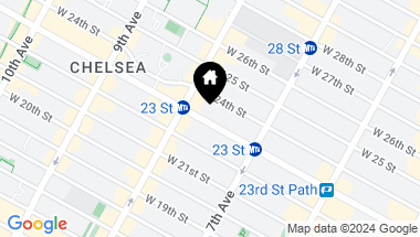 Map of 255 West 23rd Street Unit: 3DW, New York City NY, 10011
