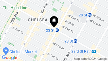 Map of 300 West 23rd Street Unit: 5N, New York City NY, 10011