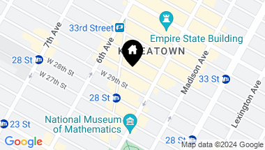 Map of 24 West 30th Street Unit: 6THFL, New York City NY, 10001