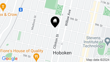 Map of 720 CLINTON ST Unit: 601, Hoboken NJ, 07030