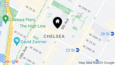 Map of 410 West 24th Street Unit: 2E, New York City NY, 10011