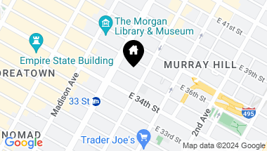 Map of 123 East 35th Street, New York City NY, 10016