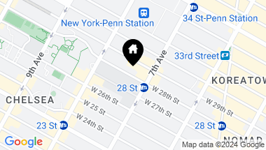 Map of 215 West 28th Street Unit: 18B, New York City NY, 10001