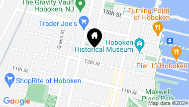 Map of 1223 PARK AVE, Hoboken NJ, 07030