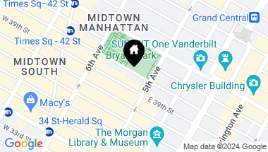Map of 16 West 40th Street Unit: 20-D, New York City NY, 10018